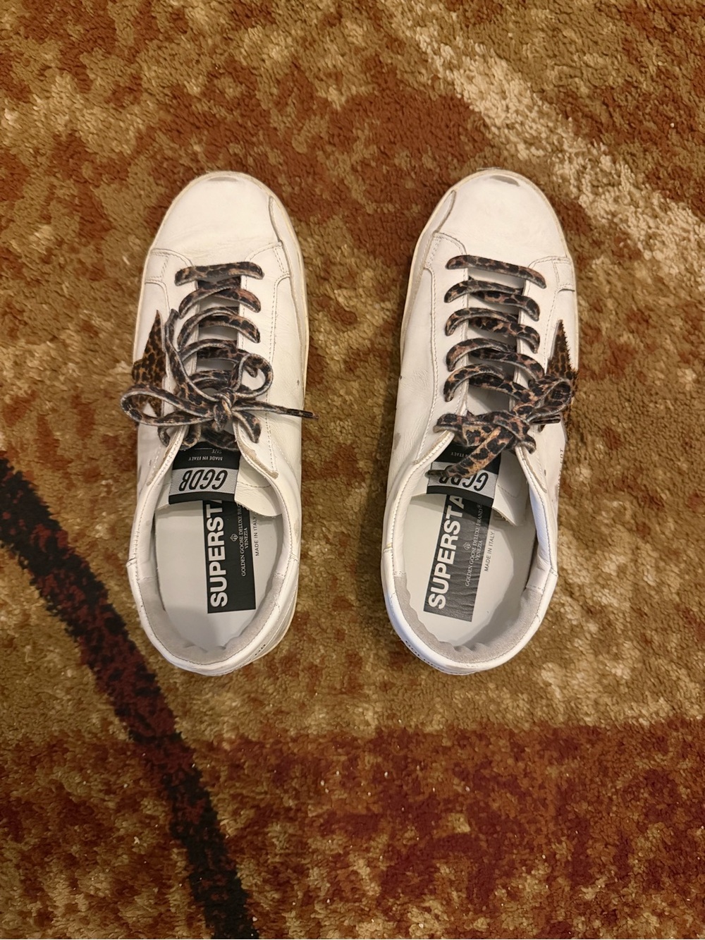 GOLDEN GOOSE SUPERSTAR SNEAKERS ✨ Leopard Star 🐆 EU Sz 41